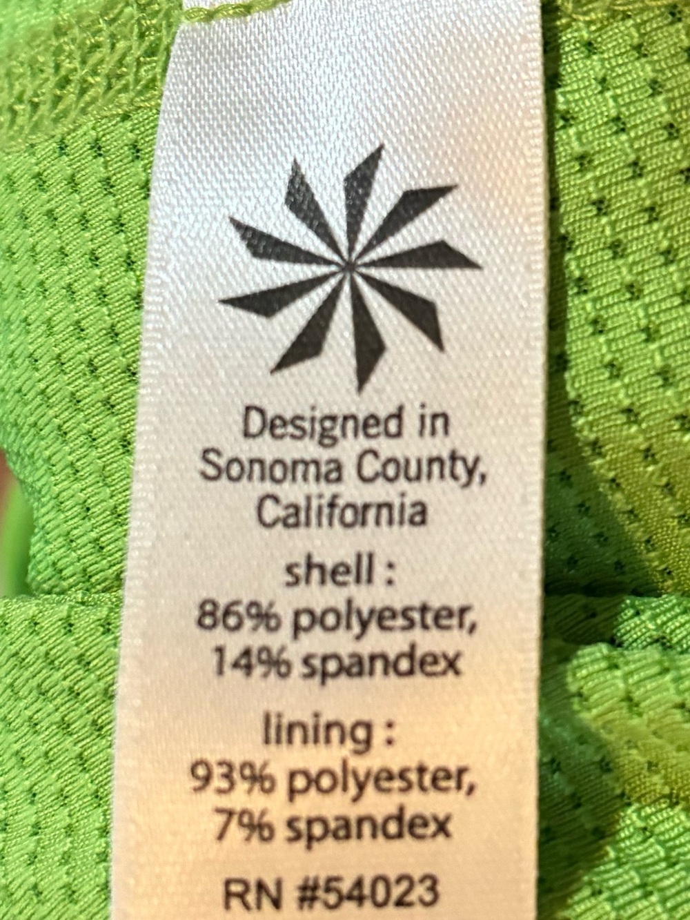 Vintage Athleta Swift Zip Skort Lime Green Floral Athletic Tennis Golf Skirt 8 - Picture 11 of 11